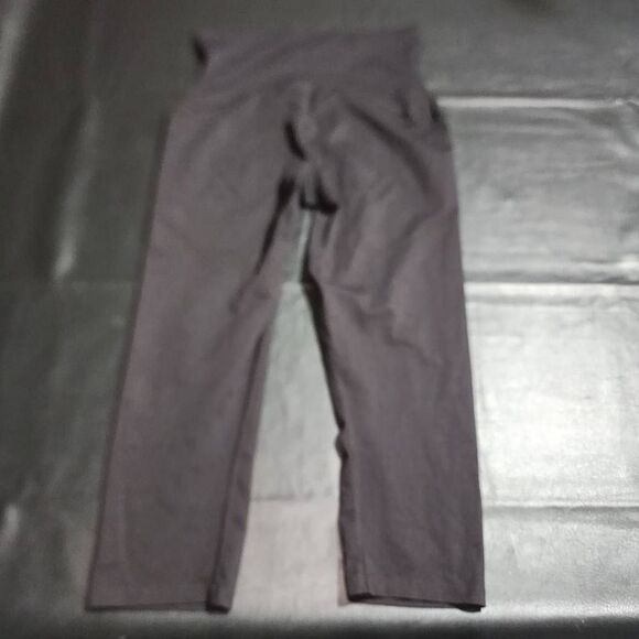 Spanx Womens Black Athletic Crop Leggings Large - Picture 2 of 5